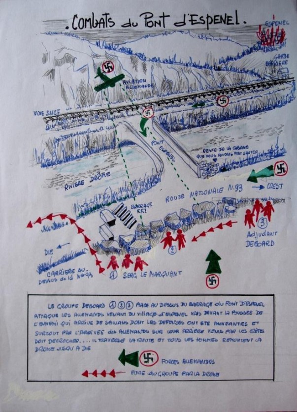 Combats du Pont d'Espenel (cliquez) Combats du Pont d'Espenel