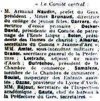 le comité le " Tricot du Soldat"