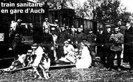 train sanitaire en gare d'Auch (doc. collection de M. J. Chazottes d'Auch)