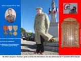 Arthur Jacquier  l'honneur avec la remise de dcorations : Croix du Combattant Volontaire,Croix du combattant,Mdaille de Reconnaissance de la Nation