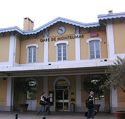 gare de Montélimar (cliquez) gare de Montélimar
